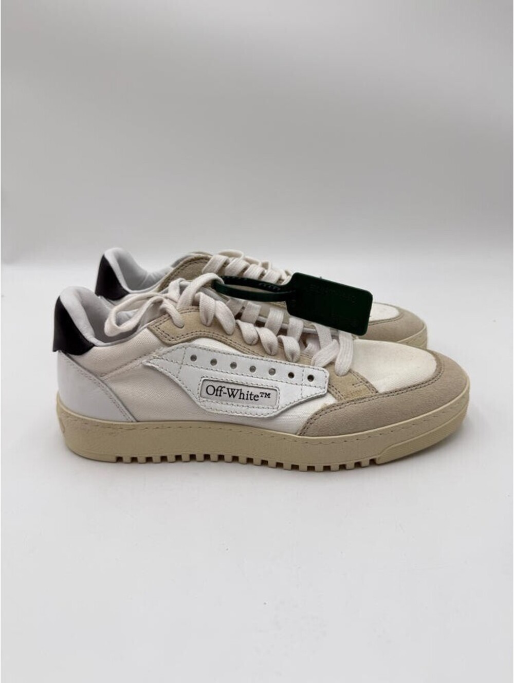 Women's Off-White 5.0 Low Top Lace Up Sneakers White/Black Size 37